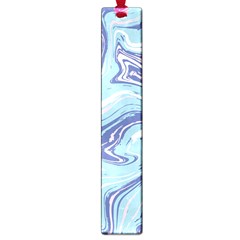 Blue Vivid Marble Pattern Large Book Marks by goljakoff