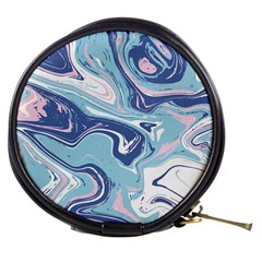 Blue Vivid Marble Pattern 12 Mini Makeup Bag by goljakoff