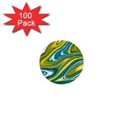 Vector Vivid Marble Pattern 13 1  Mini Buttons (100 Pack)  by goljakoff