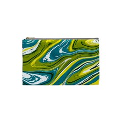 Vector Vivid Marble Pattern 13 Cosmetic Bag (small) by goljakoff