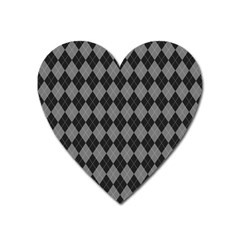 Black Diamonds Heart Magnet by ArtsyWishy