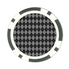 Black Diamonds Poker Chip Card Guard by ArtsyWishy