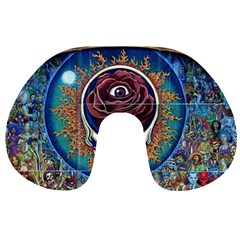 Grateful-dead-ahead-of-their-time Travel Neck Pillow by Sapixe