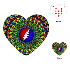 Grateful Dead Playing Cards Single Design (heart) by Sapixe