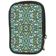 Stones Ornament Mosaic Print Pattern Compact Camera Leather Case by dflcprintsclothing