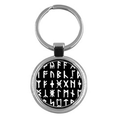 The Anglo Saxon Futhorc Collected Inverted Key Chain (round)