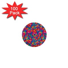 Abstract Boom Pattern 1  Mini Buttons (100 Pack)  by designsbymallika