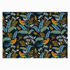 Tropical Bird Pattern Large Glasses Cloth (2 Sides) by designsbymallika