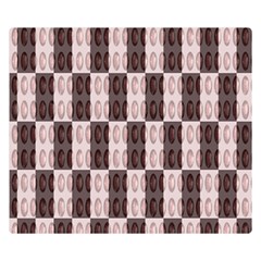 Rosegold Beads Chessboard Double Sided Flano Blanket (small)  by Sparkle