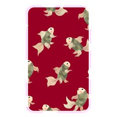 Bright Decorative Seamless  Pattern With  Fairy Fish On The Red Background  Memory Card Reader (rectangular) by EvgeniiaBychkova