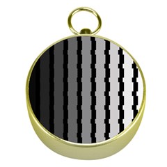 Nine Bar Monochrome Fade Squared Pulled Gold Compasses