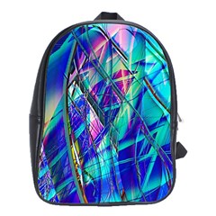 Title Wave, Blue, Crashing, Wave, Natuere, Abstact, File Img 20201219 024243 200 School Bag (xl) by ScottFreeArt