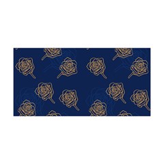 Roses Pattern Blue Color Yoga Headband by brightlightarts