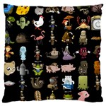 Glitch Glitchen Npc Animals And Characters Pattern Large Cushion Case (Two Sides) Front