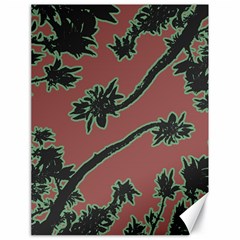 Tropical Style Floral Motif Print Pattern Canvas 18  X 24  by dflcprintsclothing