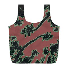 Tropical Style Floral Motif Print Pattern Full Print Recycle Bag (l) by dflcprintsclothing