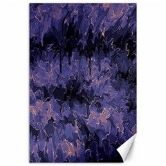 Purple And Yellow Abstract Canvas 24  X 36  by Dazzleway