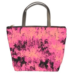 Pink Abstract Bucket Bag by Dazzleway
