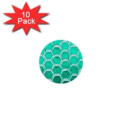 Hexagon Windows 1  Mini Buttons (10 Pack)  by essentialimage