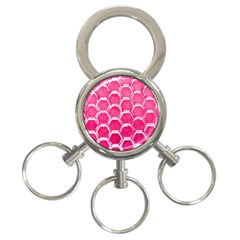 Hexagon Windows 3-ring Key Chain by essentialimage