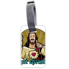 Buddy Christ Luggage Tag (two Sides) by Valentinaart