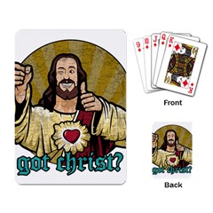 Buddy Christ Playing Cards Single Design (rectangle) by Valentinaart