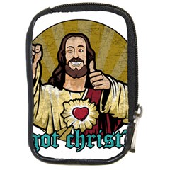Buddy Christ Compact Camera Leather Case by Valentinaart