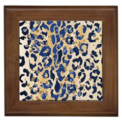 Leopard Skin  Framed Tile by Sobalvarro