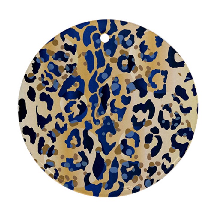 Leopard skin  Round Ornament (Two Sides)
