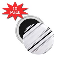 High Contrast Minimalist Black And White Modern Abstract Linear Geometric Style Design 1 75  Magnets (10 Pack)  by dflcprintsclothing