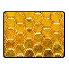 Hexagon Windows Double Sided Fleece Blanket (small)  by essentialimage