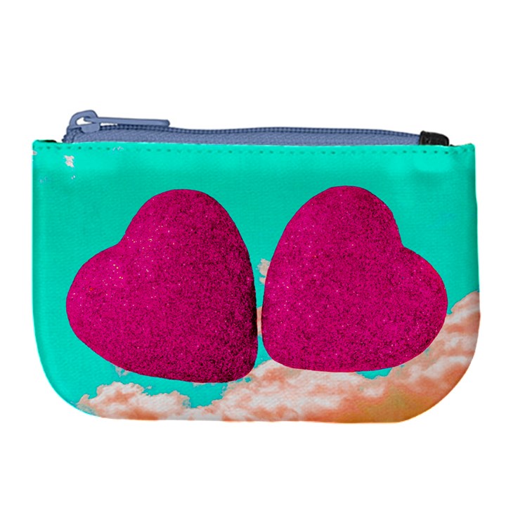 Two Hearts Large Coin Purse
