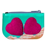 Two Hearts Large Coin Purse Back