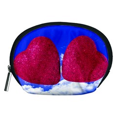 Two Hearts Accessory Pouch (medium) by essentialimage