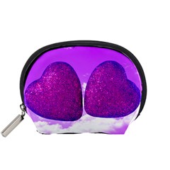 Two Hearts Accessory Pouch (small) by essentialimage