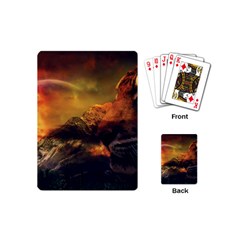Tiger King In A Fantastic Landscape From Fonebook Playing Cards Single Design (mini) by 2853937