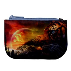 Tiger King In A Fantastic Landscape From Fonebook Large Coin Purse by 2853937