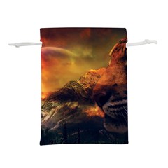 Tiger King In A Fantastic Landscape From Fonebook Lightweight Drawstring Pouch (l) by 2853937