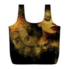 Surreal Steampunk Queen From Fonebook Full Print Recycle Bag (l) by 2853937