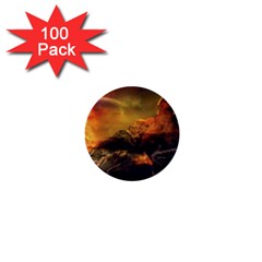 Tiger King In A Fantastic Landscape From Fonebook 1  Mini Buttons (100 Pack)  by 2853937