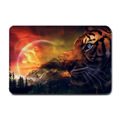 Tiger King In A Fantastic Landscape From Fonebook Small Doormat  by 2853937