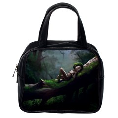 Wooden Child Resting On A Tree From Fonebook Classic Handbag (one Side) by 2853937