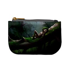 Wooden Child Resting On A Tree From Fonebook Mini Coin Purse by 2853937