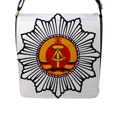 Deutsch Volkspolizei Badge Flap Closure Messenger Bag (l) by abbeyz71