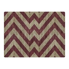 Vintage Grunge Geometric Chevron Pattern Double Sided Flano Blanket (mini)  by dflcprintsclothing