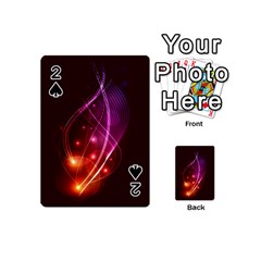  Colorful Arcs In Neon Light, Modern Graphic Art Playing Cards 54 Designs (mini) by picsaspassion