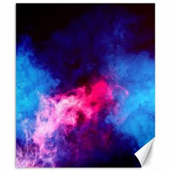 Colorful Pink And Blue Disco Smoke - Mist, Digital Art Canvas 20  X 24  by picsaspassion