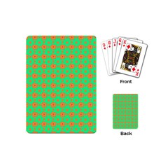 Small Big Floral Playing Cards Single Design (mini) by Sparkle