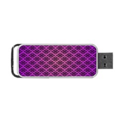 Pattern Texture Geometric Patterns Purple Portable Usb Flash (two Sides) by Dutashop