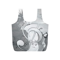 Dance Music Treble Clef Sound Girl Full Print Recycle Bag (s) by Dutashop